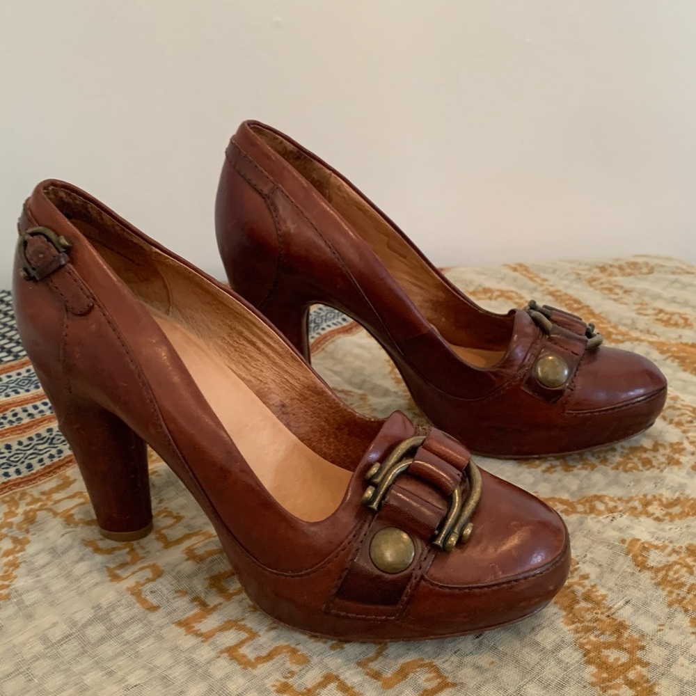 Frye Liv Pump with Double Buckle - Picture 6 of 14